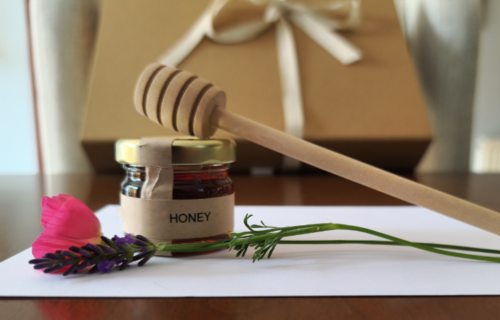 sample jar black seed honey