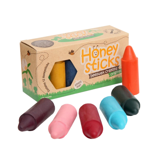 natural, safe beeswax crayons