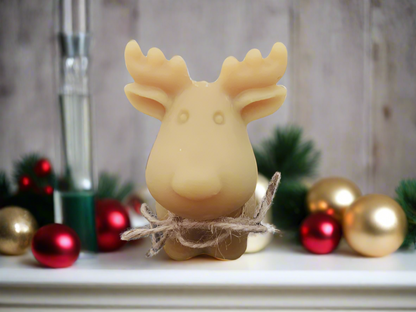 Cute beeswax reindeer decoration