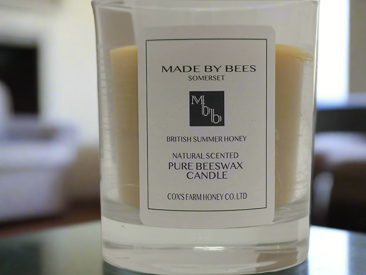 made by bees naturally scented candle