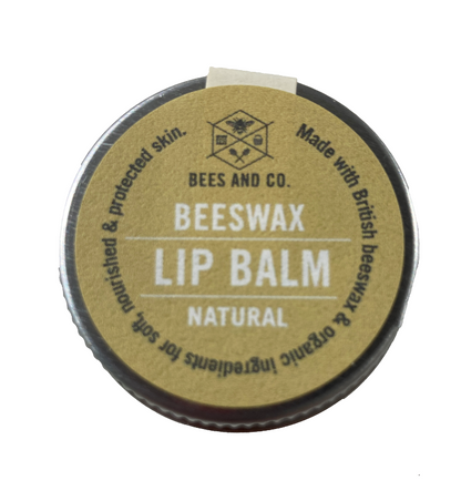 Natural beeswax lip balm