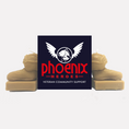 Load image into Gallery viewer, pair of veterans candles supporting the phoenix heroes logo
