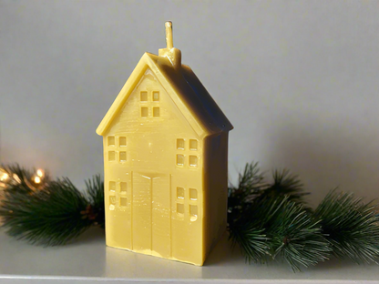 large house shaped candle