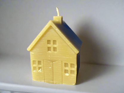 small house shaped candle